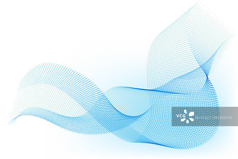 波浪点线图案图片素材