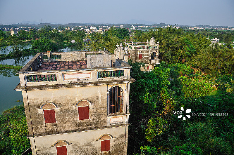 开平碉楼图片素材