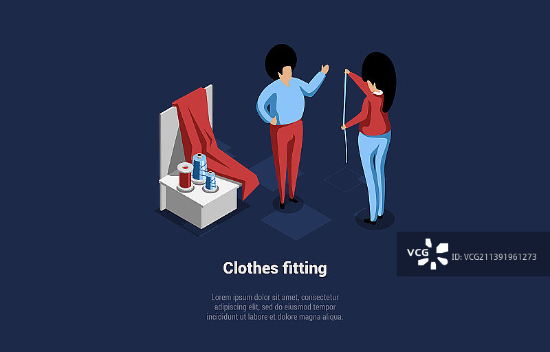 服装合身理念图片素材