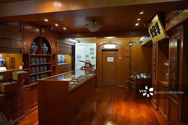 中药铺,草药铺, 香港医学博物馆草药堂图片素材