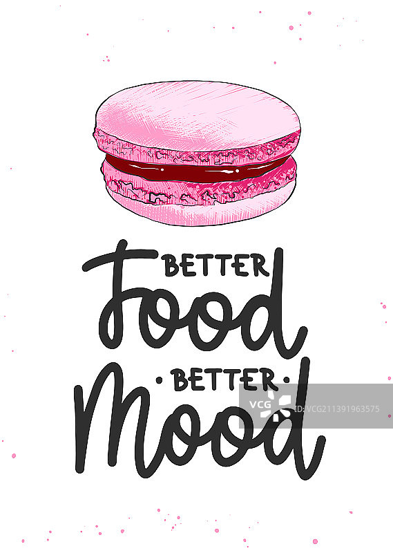 手绘独特字母设计海报图片素材