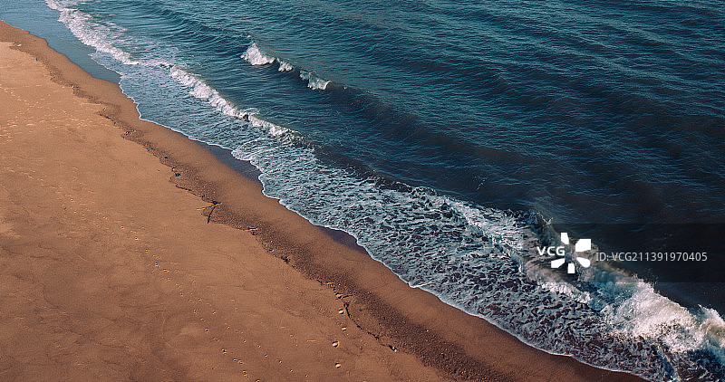 海滩高角度视图图片素材