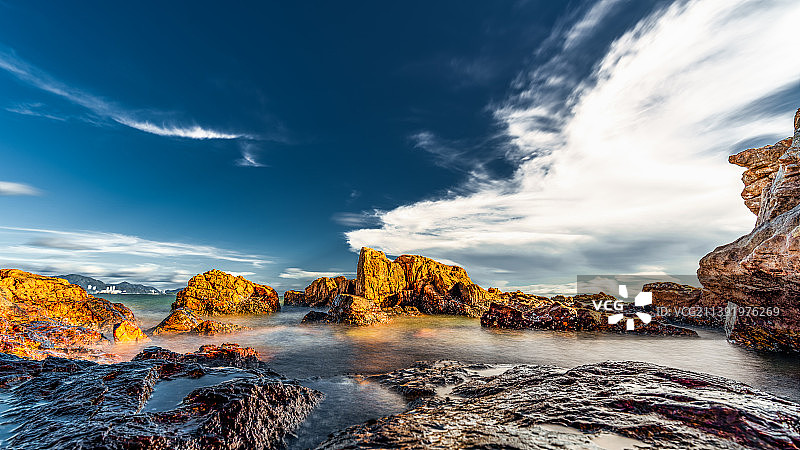 惠州小径湾十里银滩礁石公园图片素材