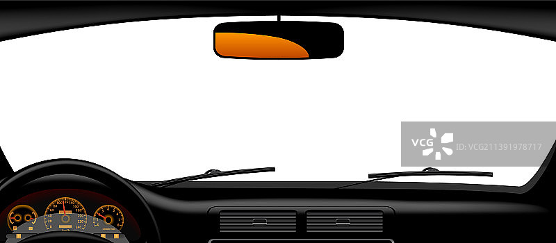 车内的挡风玻璃框架和banner图片素材