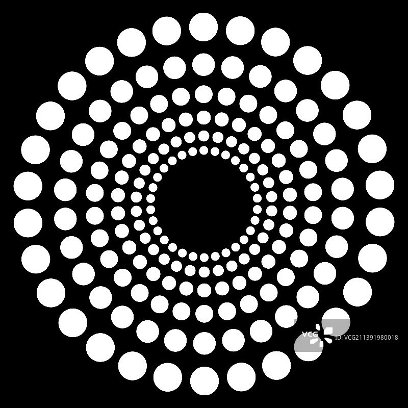 圆形点状半色调抽象圆形设计图片素材