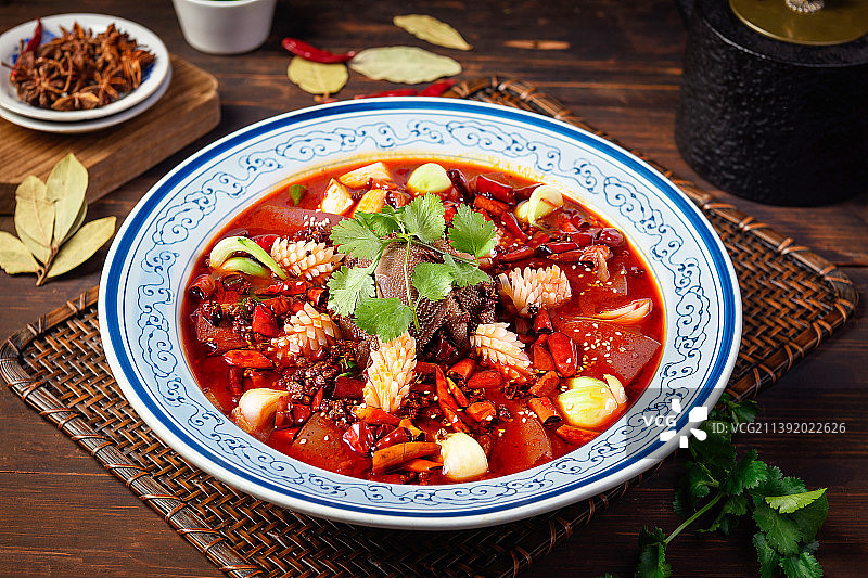 中餐舌尖美食毛血旺图片素材