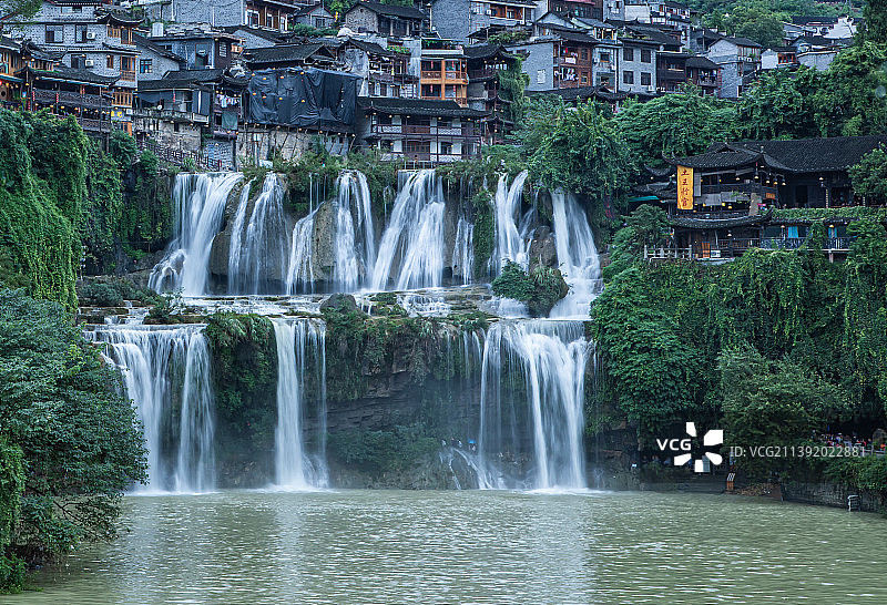 芙蓉镇+湘西土家族苗族自治州永顺县图片素材