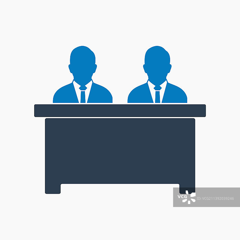 面试小组图标扁平风格EPS图片素材