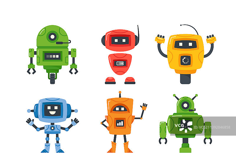 迷你机器人电子人玩具合集图片素材