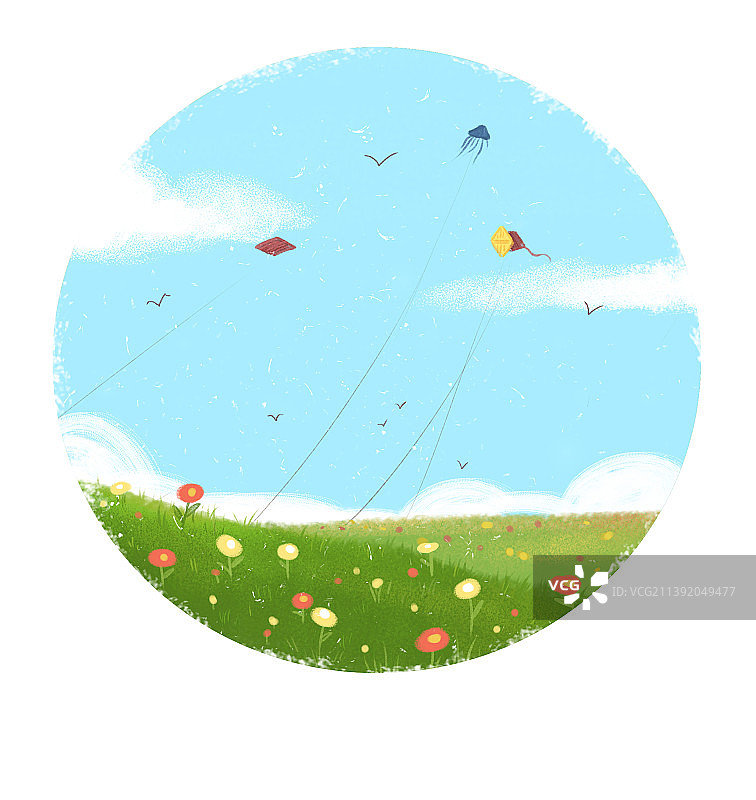 清新春夏简约插画插图图片素材