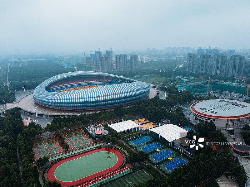 聊城市 体育公园 体育馆 奥森体育场 湖南路大桥 聊城大学图片素材
