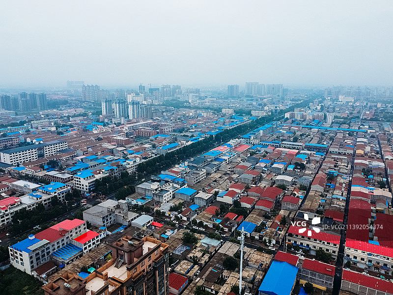 南乐县 光明南路 新天地购物 昌州路 人民医院 人民路 航拍图片素材