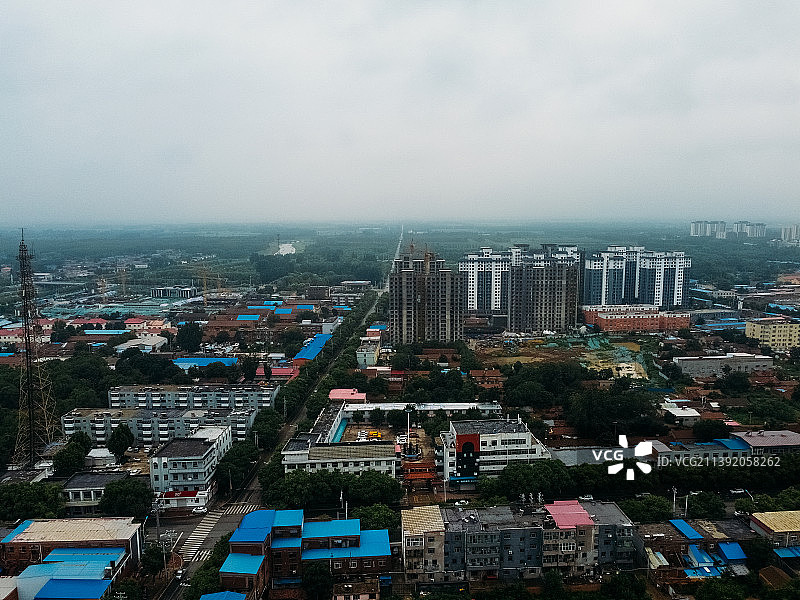 武强县 滏阳河 滏西路 吉祥文化公园 航拍图片素材