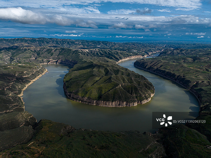 偏关，黄河乾坤湾图片素材
