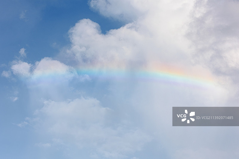 云端彩虹图片素材