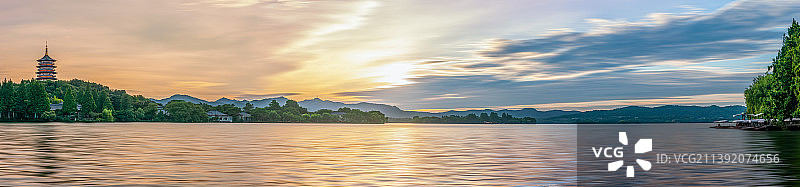 雷峰夕照图片素材