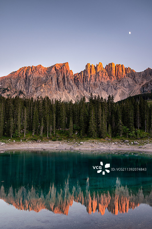意大利卡雷尔湖山景图片素材