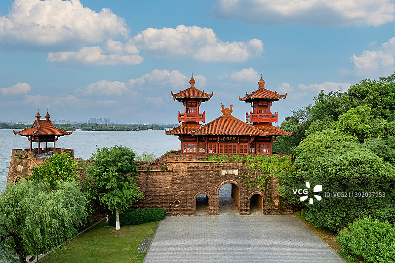 武汉东湖楚城门图片素材