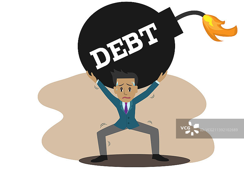 男性办公室工作人员承受压力图片素材