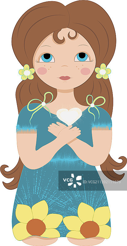 乌克兰小女孩图片素材