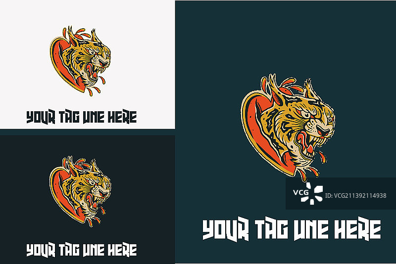 猎豹头像logo设计图片素材