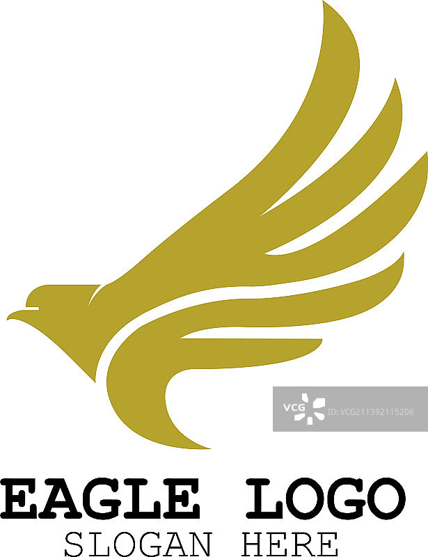 抽象的鹰隼图标标志设计图片素材