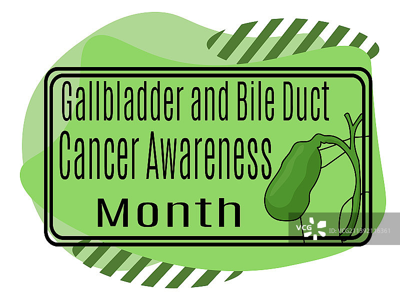 胆囊和胆管癌意识月图片素材