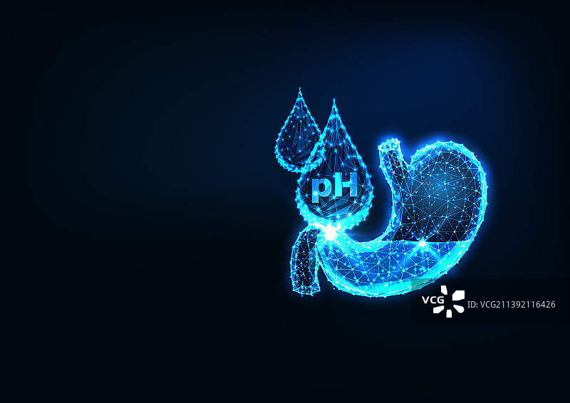 具有未来健康胃酸概念图片素材