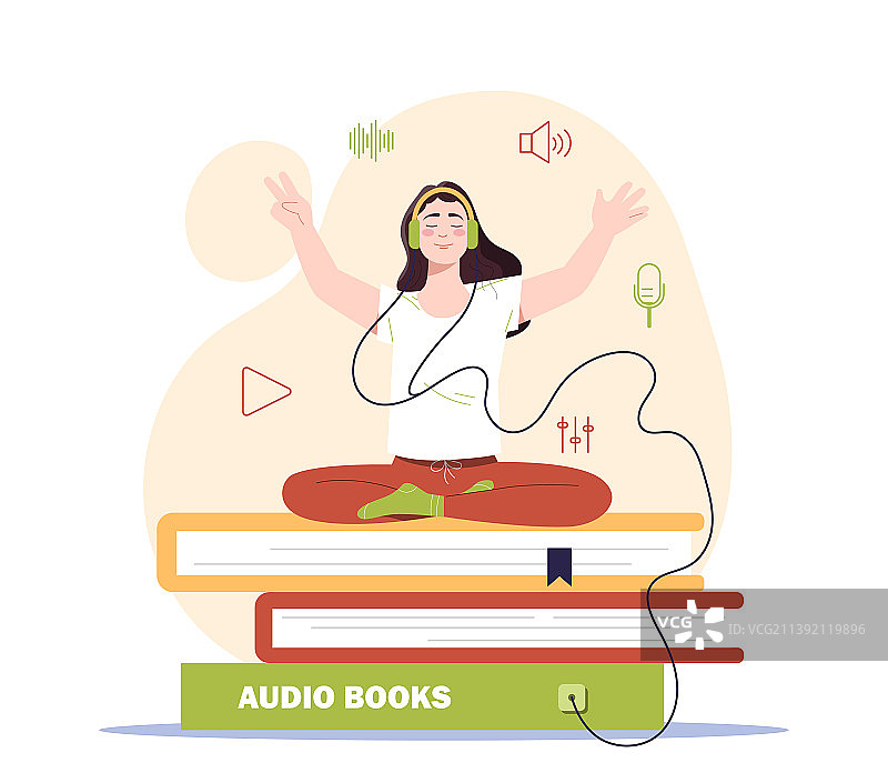 有声书概念图片素材
