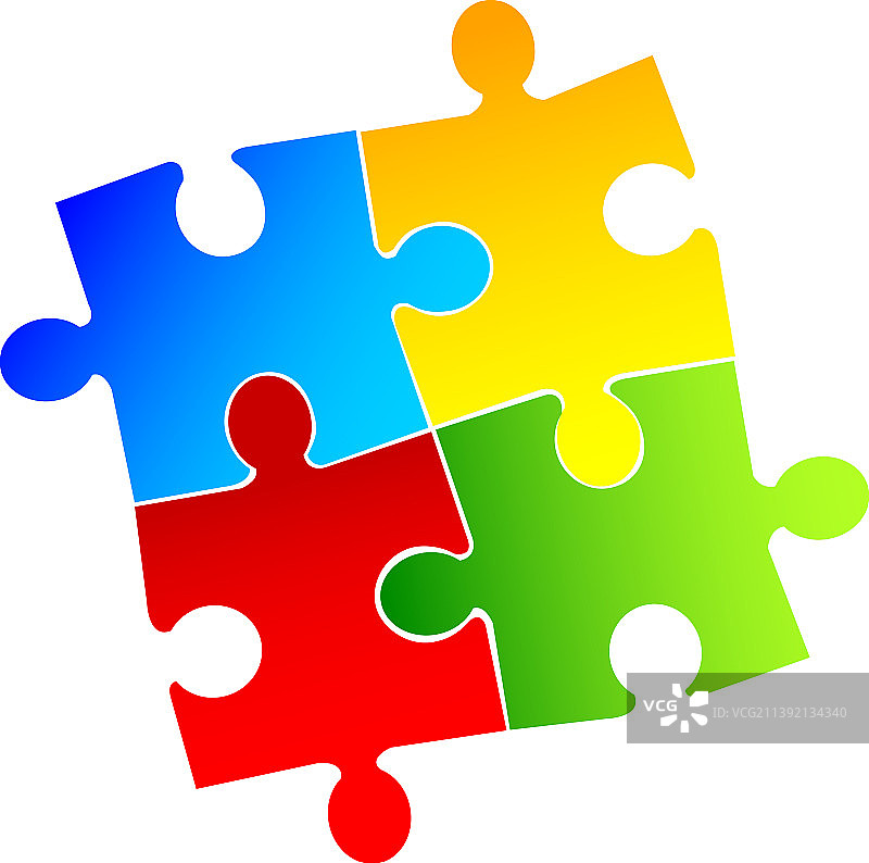 商务概念：团队隐喻，人们连接在一起图片素材