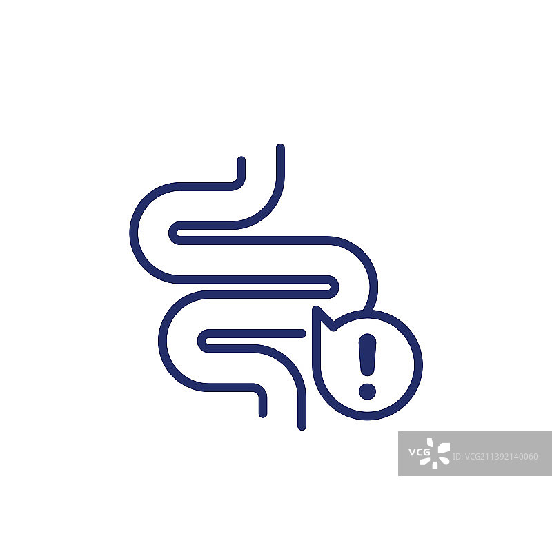 便秘图标与肠道图片素材