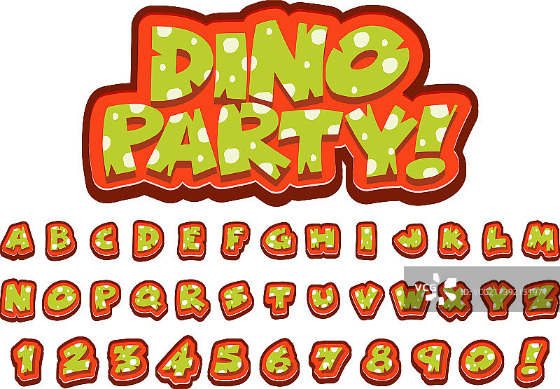 恐龙英文艺术字体设计图片素材