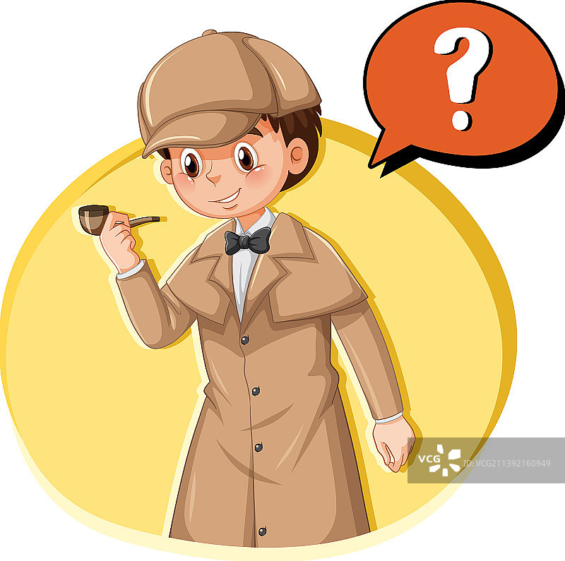 侦探寻找线索模板图片素材