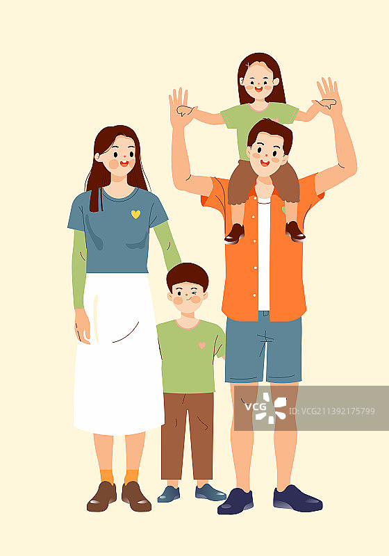 年轻父母和孩子们图片素材