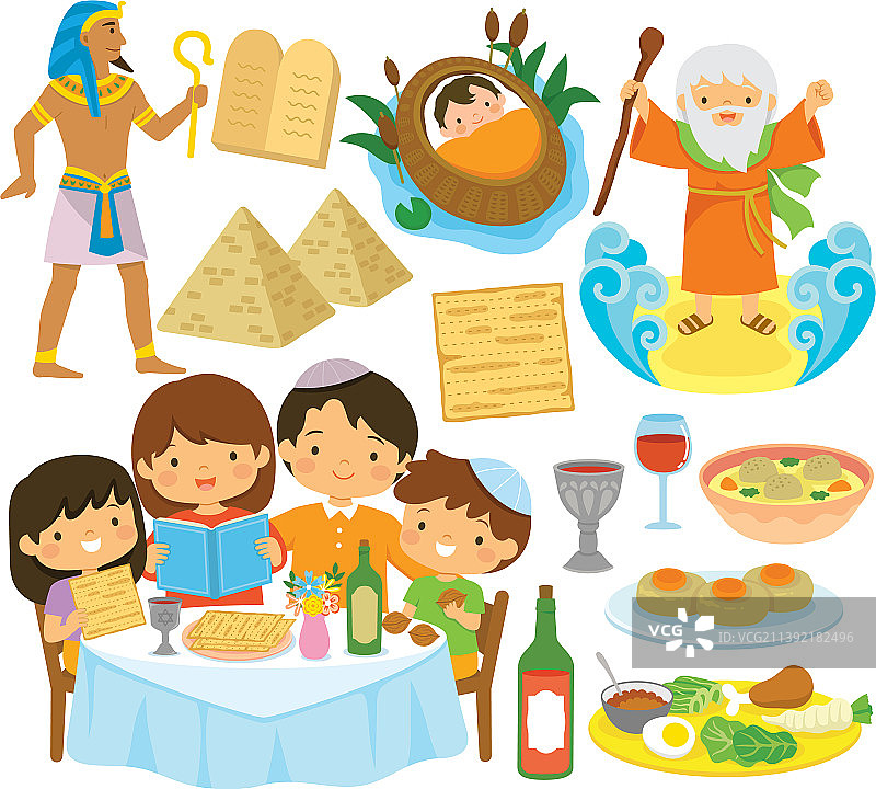 逾越节符号剪贴画合集图片素材