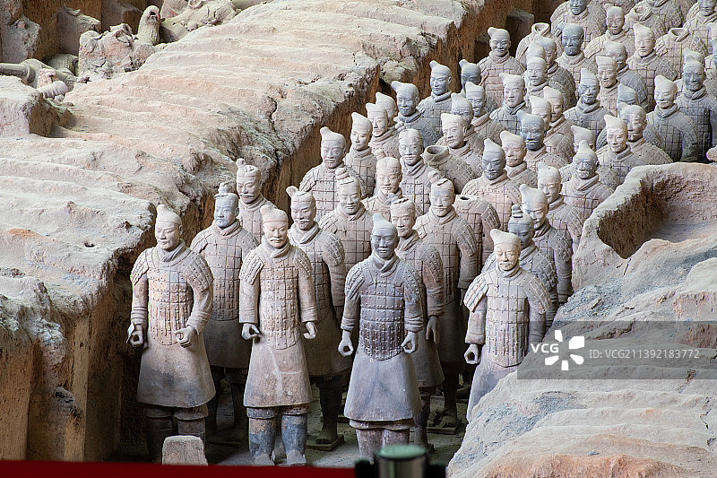 中国陕西西安秦始皇兵马俑图片素材