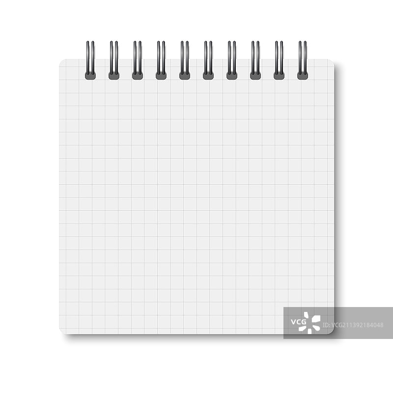 柔软的白色A6开页笔记本图片素材