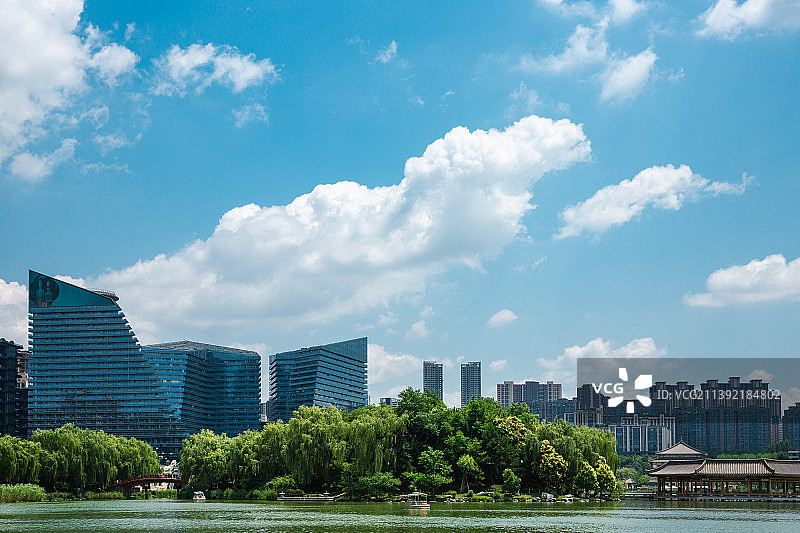 西安曲江池公园图片素材