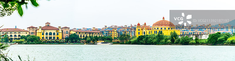 卧龙湖小镇图片素材