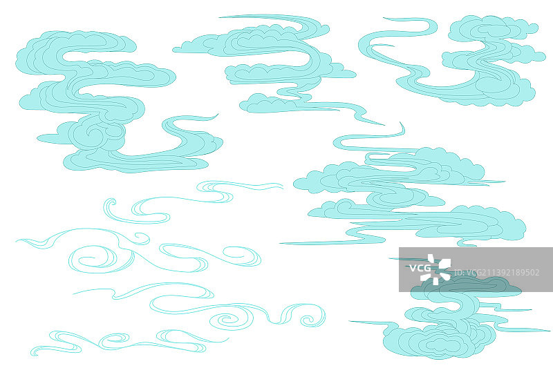 中国传统祥云图案图片素材