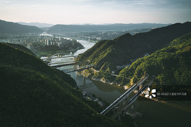 八桥叠翠图片素材