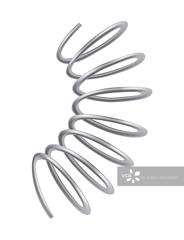 金属弹簧螺旋图标图片素材