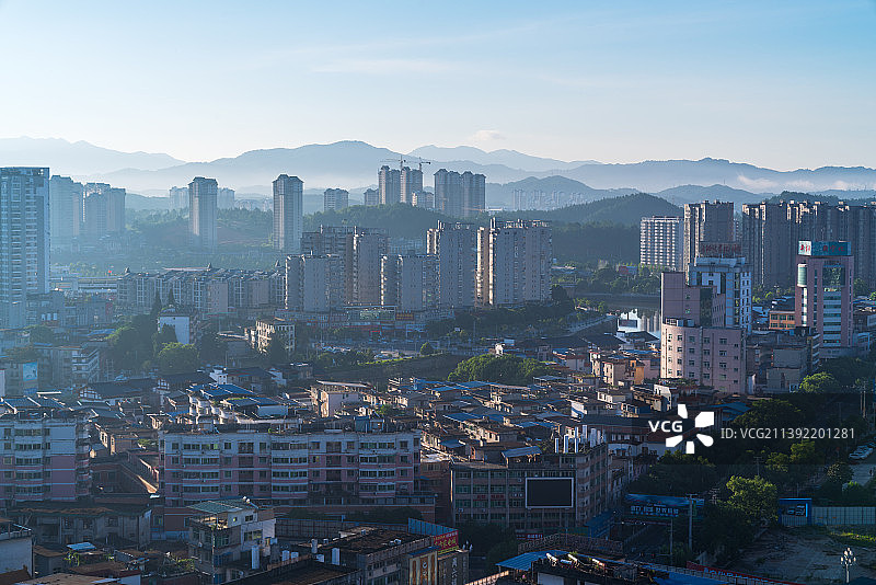 福建省三明市宁化县城风光图片素材