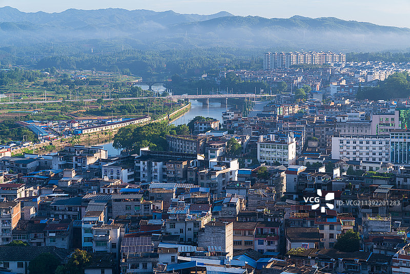 福建省三明市宁化县城风光图片素材