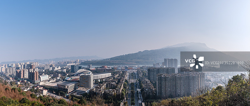 中国四川雅安金凤山公园的西蜀天梯台阶图片素材