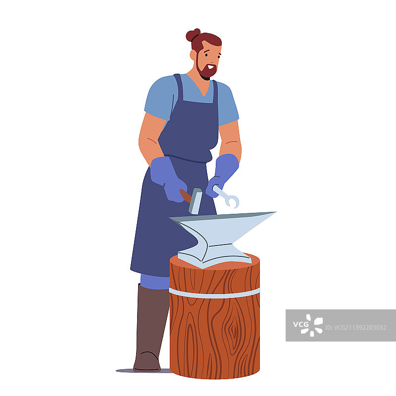 伪造工艺车间铁匠男性图片素材