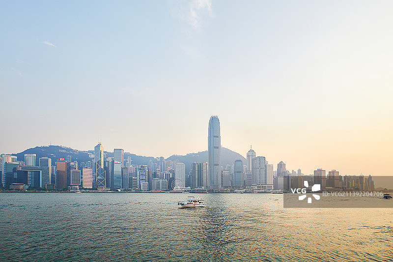 中环 维多利亚港 香港图片素材