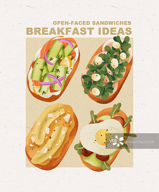 早餐三明治图片素材