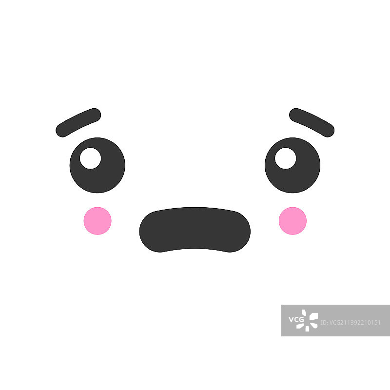困惑的可爱表情符号图片素材