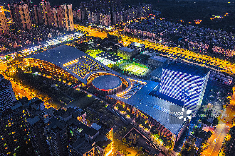 青白江文体中心图片素材